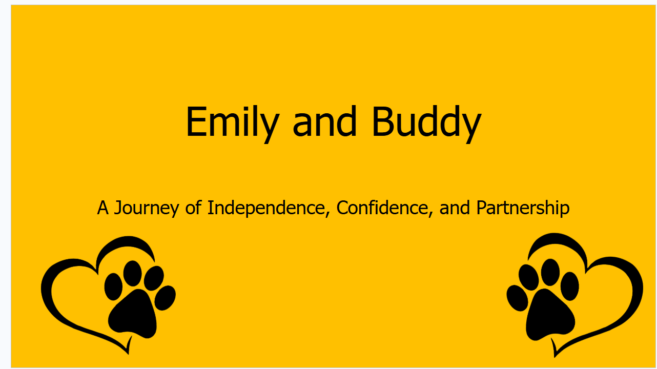 Emily and Her Guide Dog